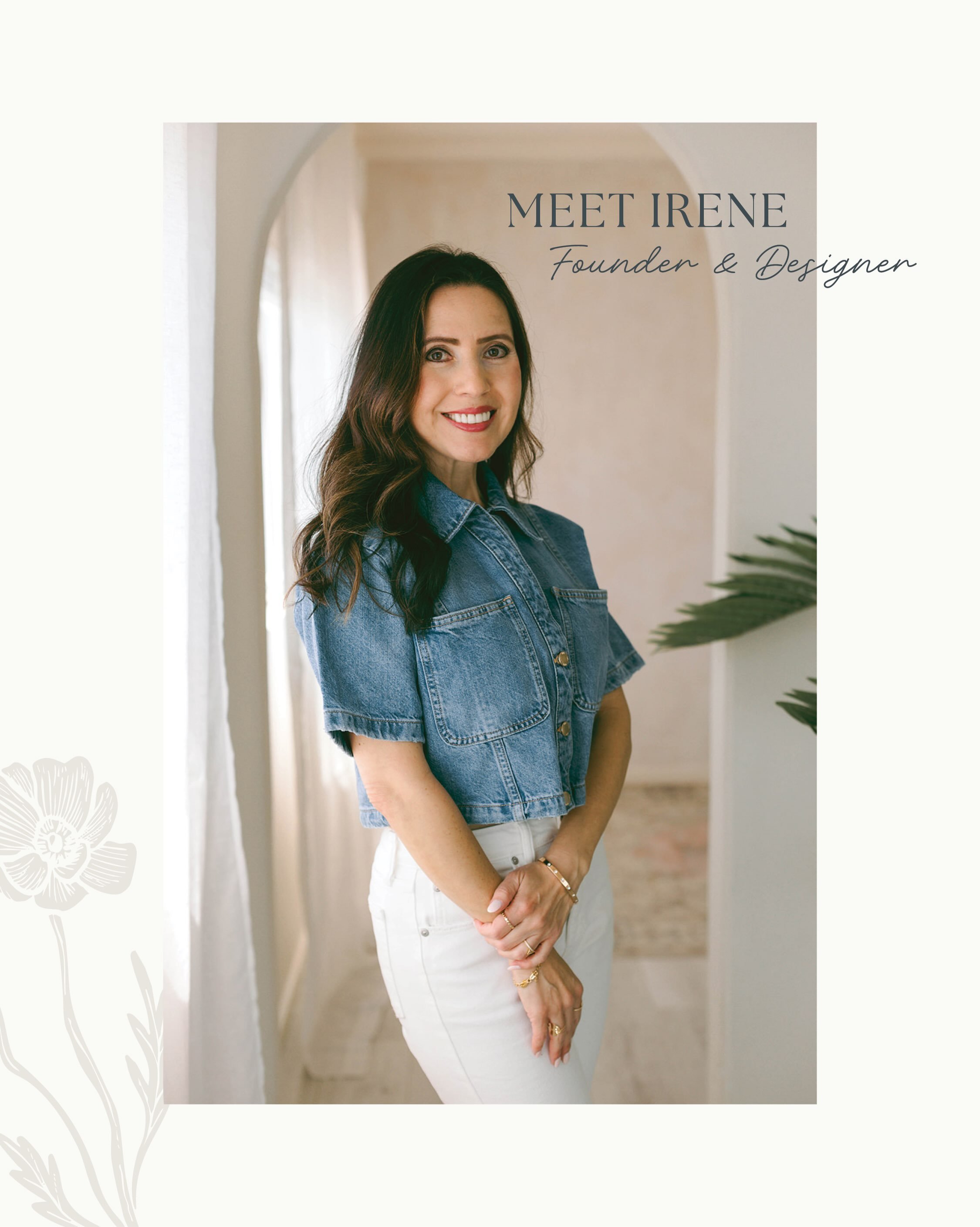 Hi, I&rsquo;m Irene, the designer behind Serene Irene.

I started this studio to bring together my background in brand and visual design with my love of home, lifestyle, and the small details that make a space feel considered.

Working with establish