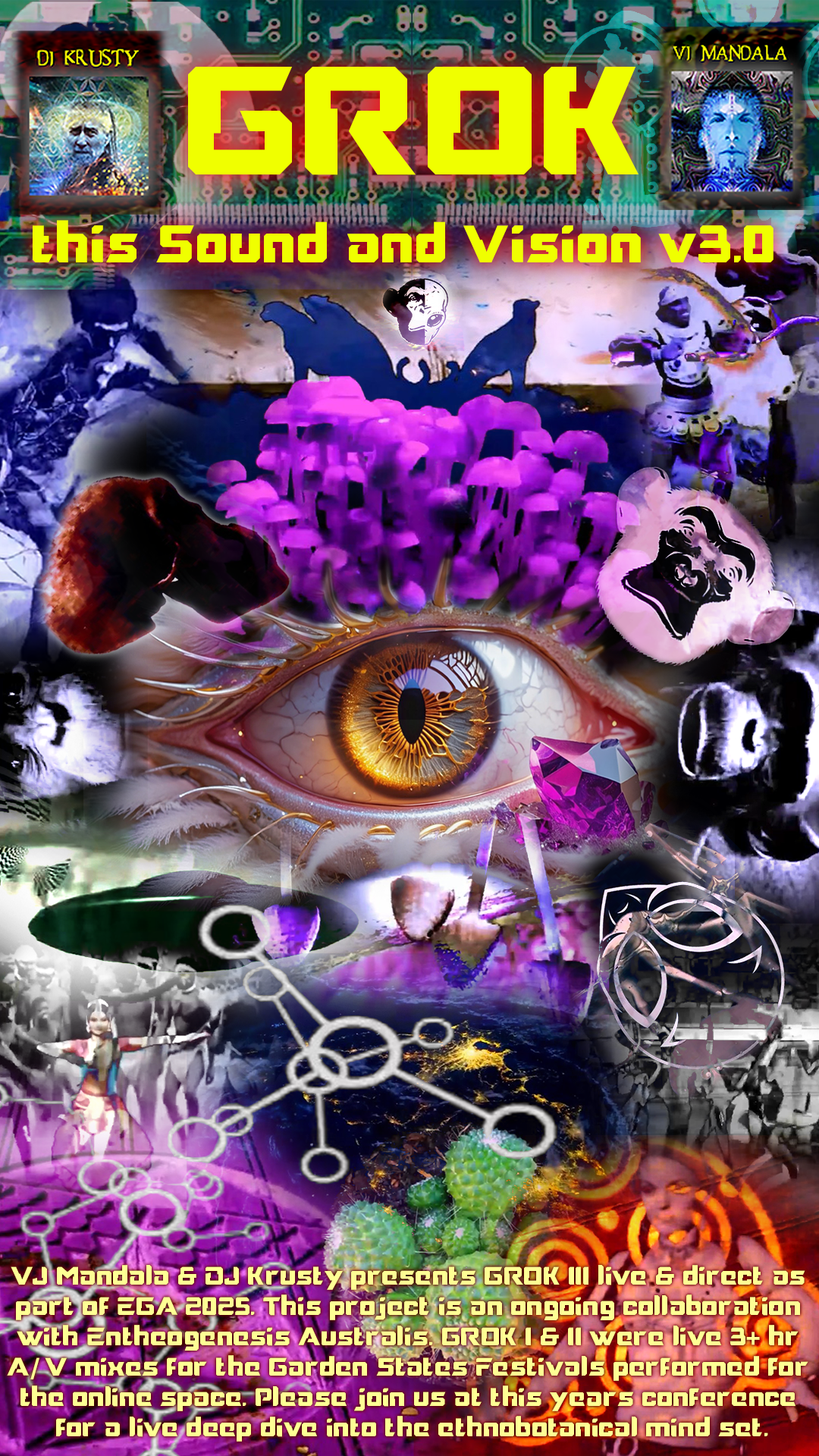 Grok this Sound and Vision v3.0 - DJ Krusty &amp; VJ Mandala