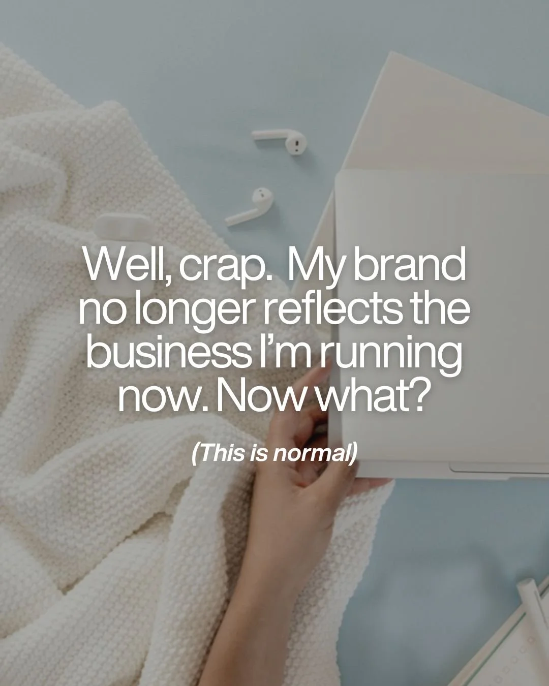First of all, this is a great sign in my opinion.  It means you are growing and evolving and not the same person/business you were when you started. 

If your messaging, visuals, or online presence feel like they no longer match the level you&rsquo;r