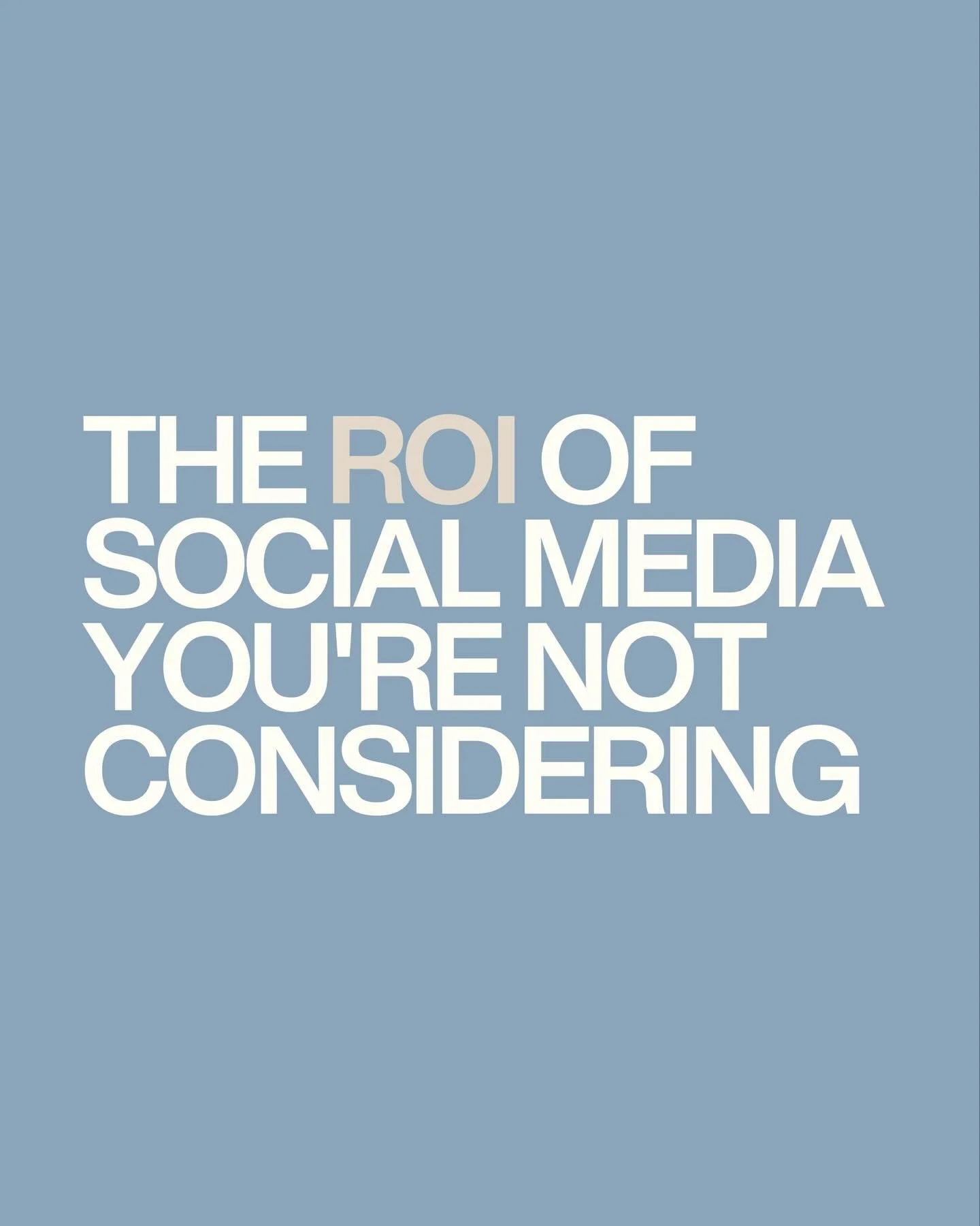 People love to ask about the ROI of social media.

But rarely do they ask what it&rsquo;s costing them to stay inconsistent&hellip; or invisible.

Here&rsquo;s what actually happens:

Someone hears about your business. Maybe through a referral, maybe