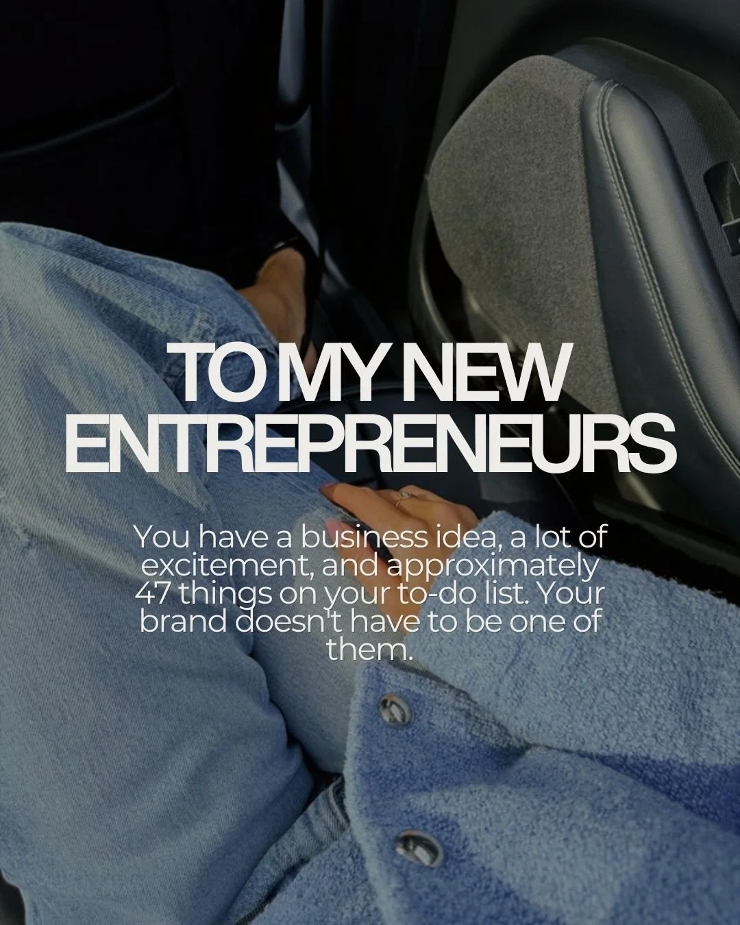 Starting a business feels like a hundred tabs open at once. 

The offer. The pricing. The website. The content. Who to target. How to show up. And somewhere in the middle of all of it...someone tells you you need a brand too. 🙈

Here's what I want y