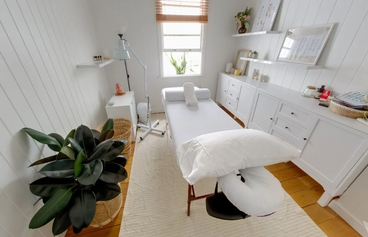 Modern acupuncture clinic treatment room in New Farm Brisbane