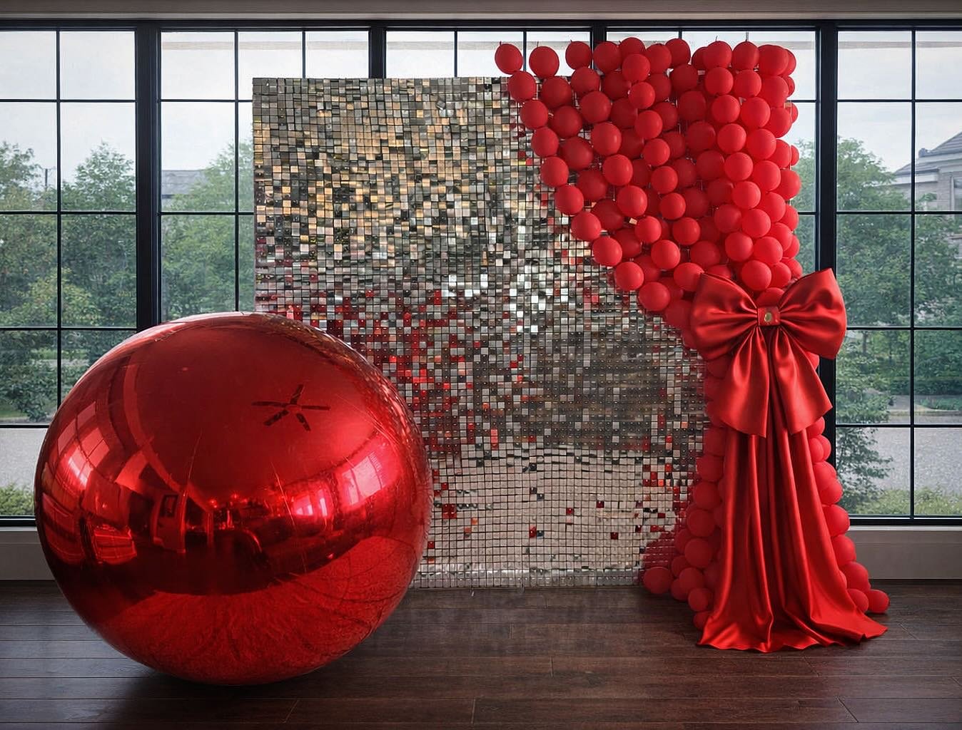 This birthday backdrop layered a latex balloon curtain with a gorgeous shimmer wall, and one of our signature large-scale globes ✨

The result? Effortless sophistication with just the right amount of wow.

Every event has its own personality&mdash;le