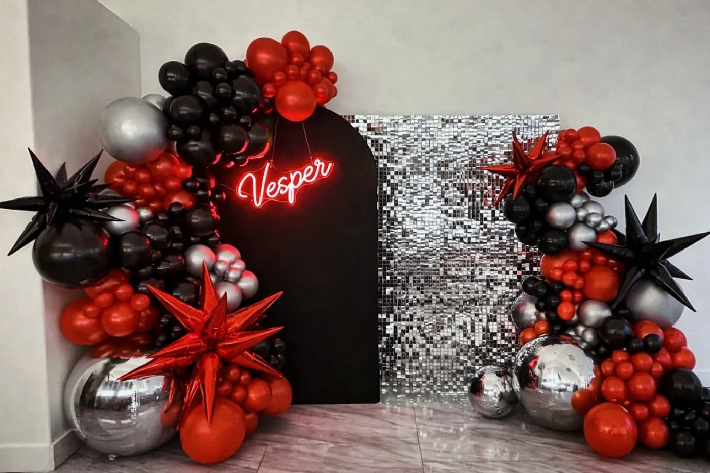 This Sweet 16 celebration was all about bold details, playful elegance, and creating a moment that felt just as unforgettable as the milestone itself. From statement balloons to eye-catching textures and colors, every element came together to turn th