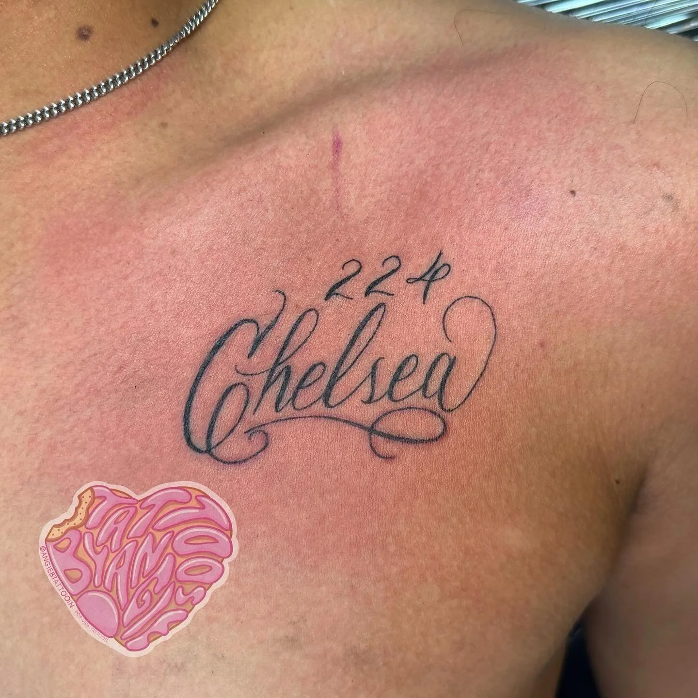 @angiebtattooin with the clean lettering. 
Come see us at 5460 Springfield 112. Call or text us at 956-568-0746