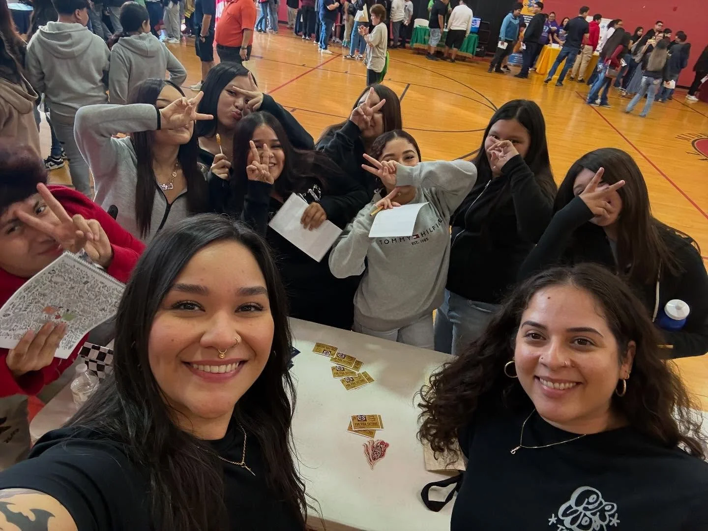 Thank you to the Memorial middle school staff and kids for hanging out with us for carrier day.