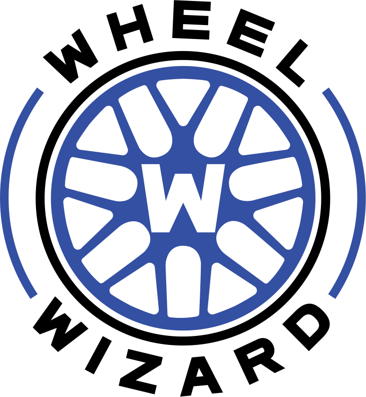 Logo of a company featuring a blue stylized wheel with a 'W' in the center, surrounded by partial circular lines.