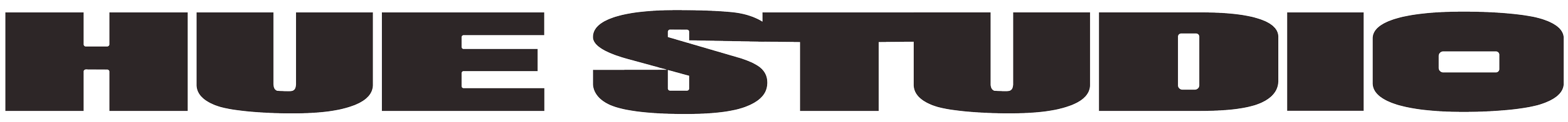 The word 'HUESTUDIO' written in large, bold, black capital letters on a white background.