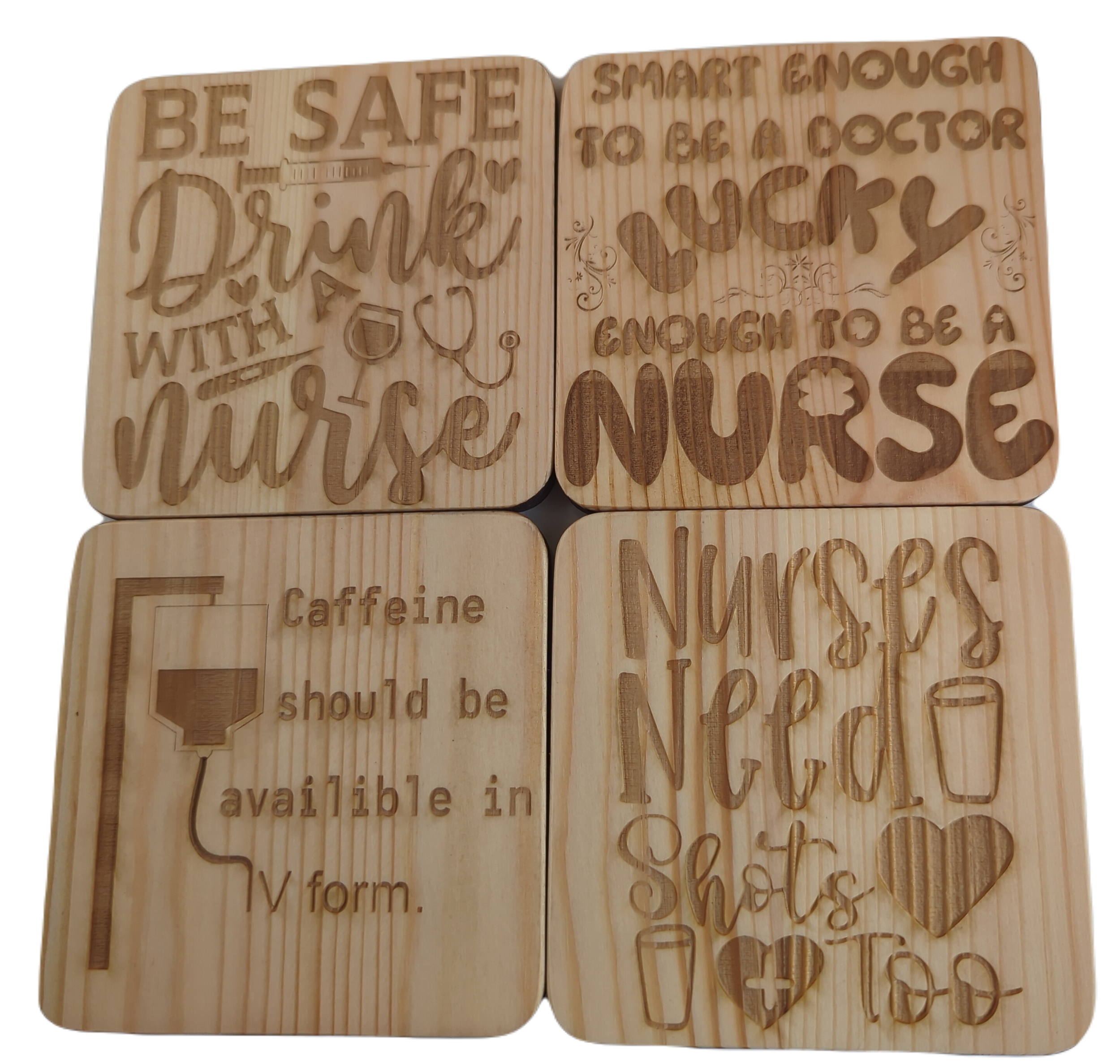 Nurse themed coasters
