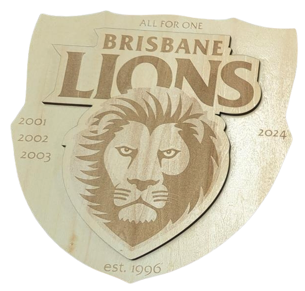 Brisbane Lions AFL themed shield