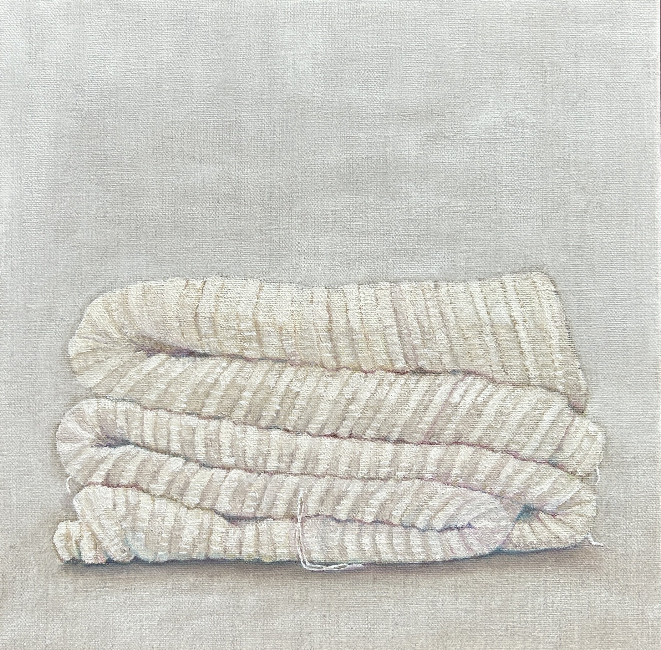 Untitled (Folded Blanket I) 2024
Oil on linen
32.5x32.5cm framed