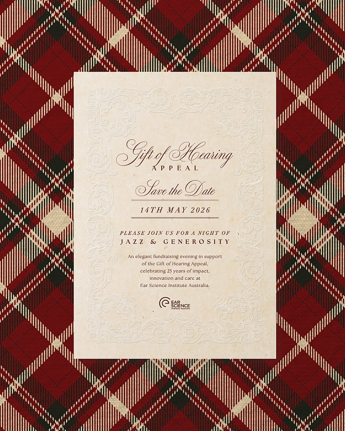 Digital &lsquo;Save The Date&rsquo; design for @popupplanningco &amp; @earscienceinstituteaustralia ❤️

#eventdesugn #graphicdesign
#stationerydesign #digitalsavethedate #giftofhearinggala