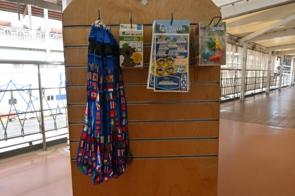 Doulos Hope merchandise lanyards country flags stickers