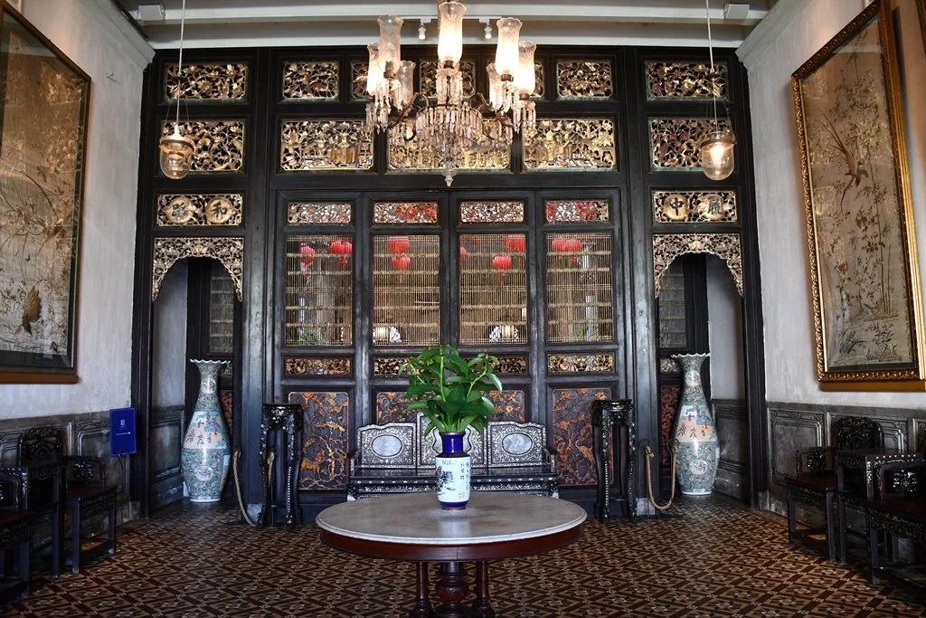 Interior courtyard of Cheong Fatt Tze Blue Mansion George Town Penang