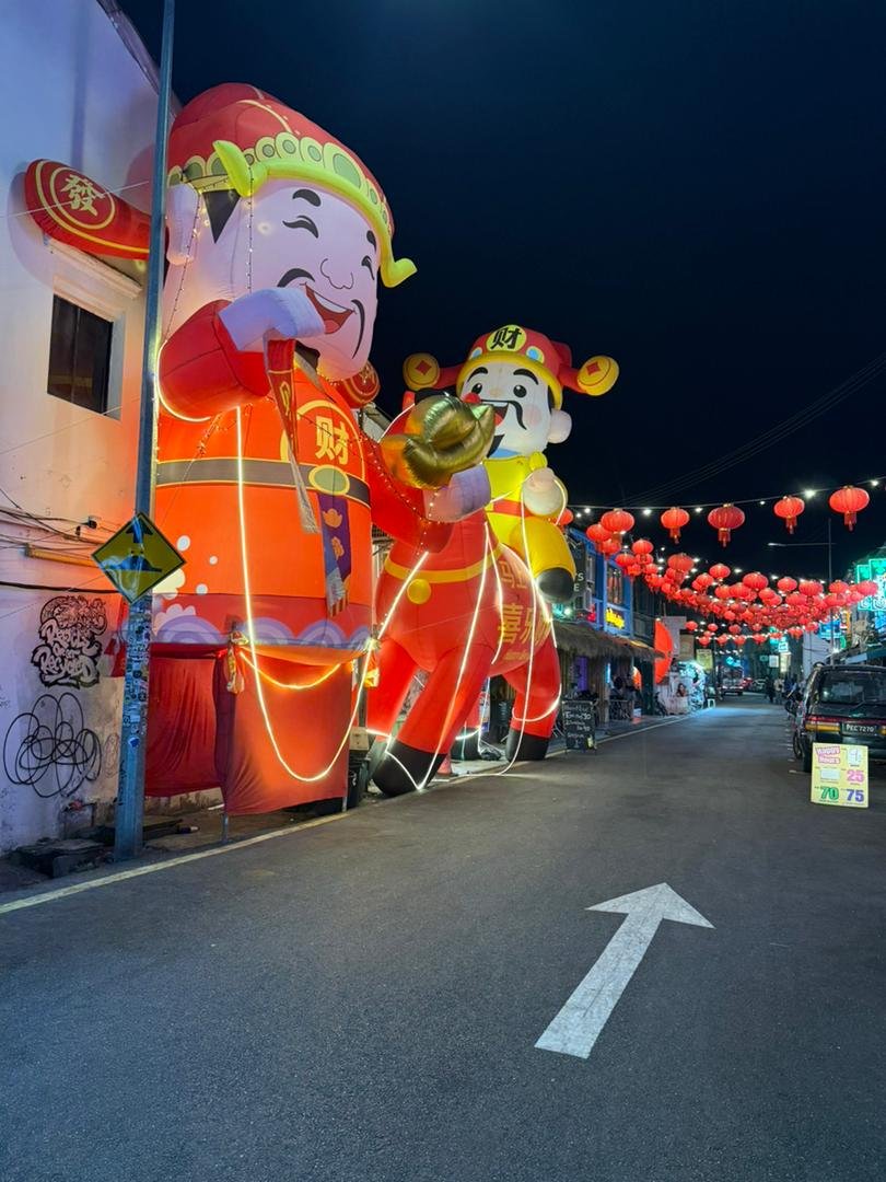 Inflatable Caishen God of Fortune figures