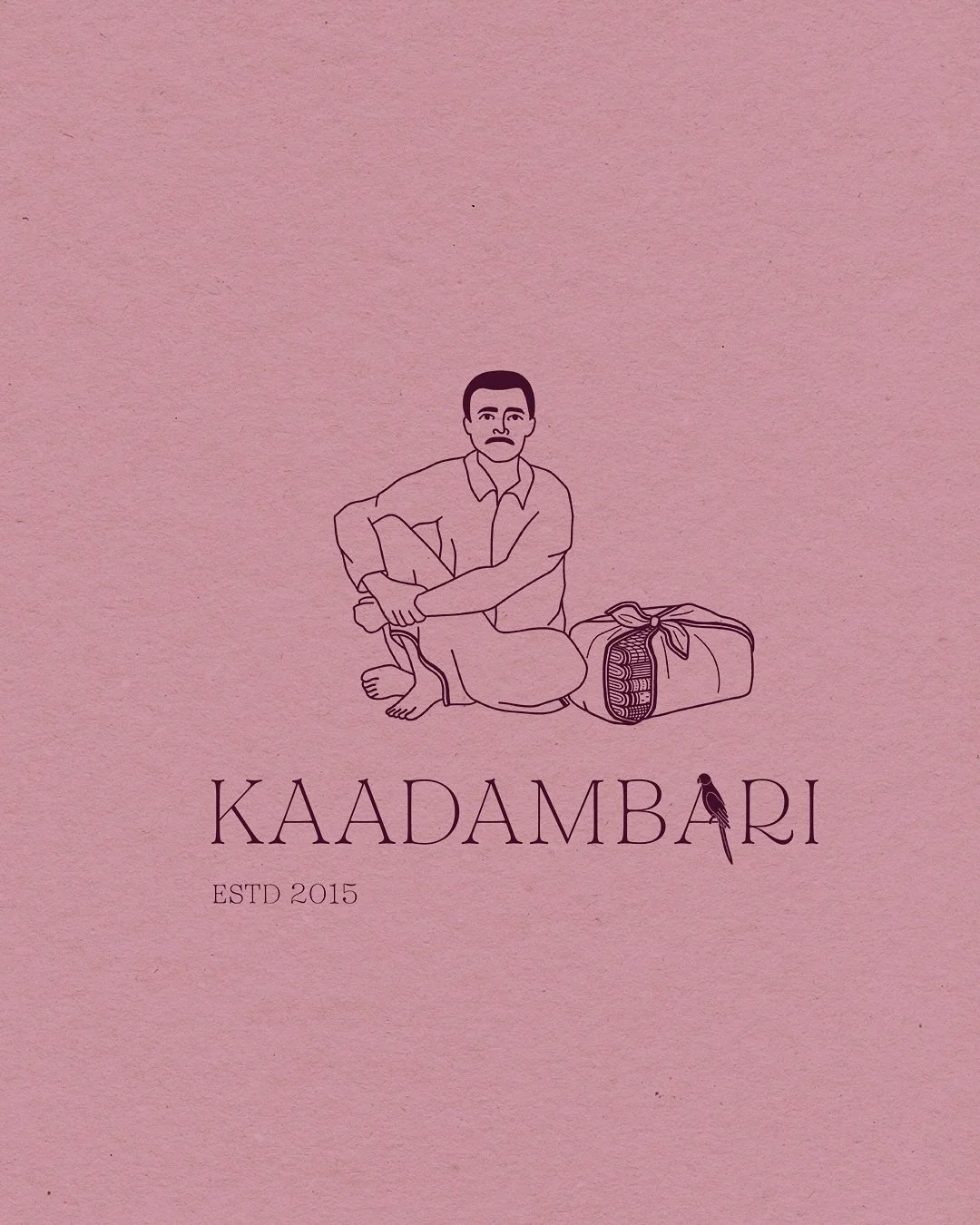 The identity for Kaadambari in its entirety. We loved creating a beautiful story with a balance of characters from the Goorkalandu, the parrot to the fonts that can be used in various forms, together or apart to showcase the essence of the brand. We 