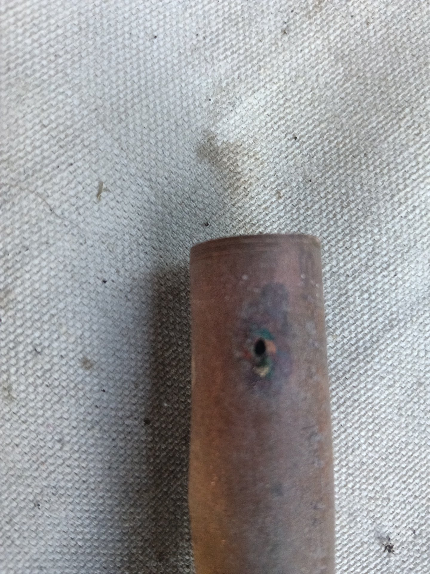 Copper pipe pitting WLD