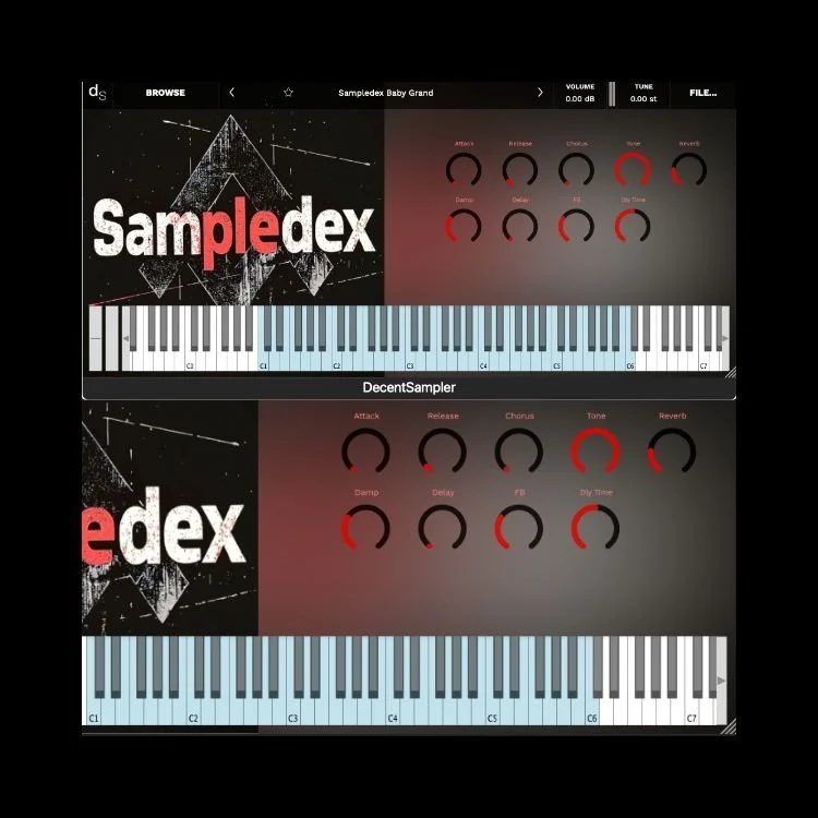 The Sampledex Baby Grand Piano for Decent Sampler