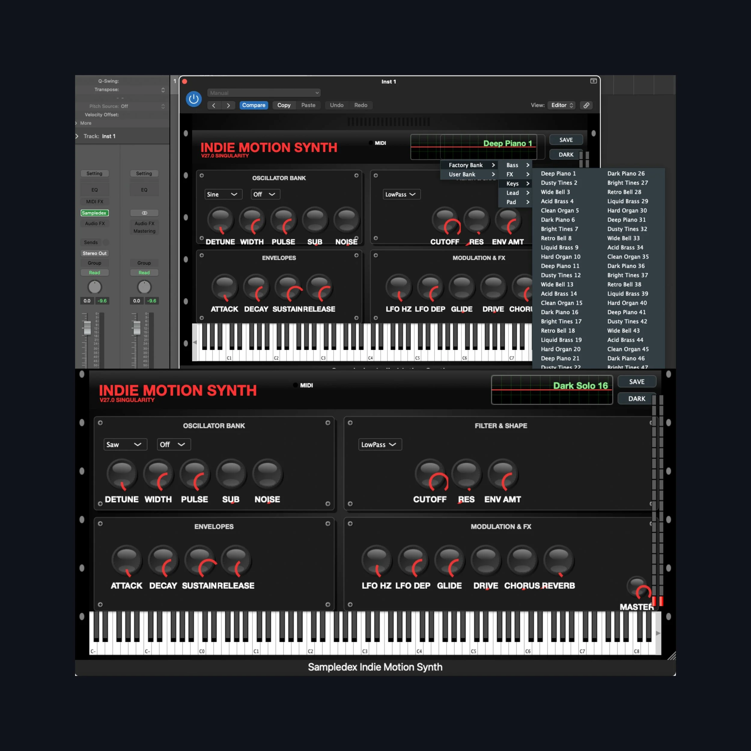 Sampledex Indie Motion Synth V27.0 (Beta) — Windows x64 VST3