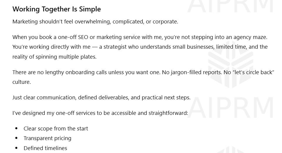 Ai emotional copy screenshot