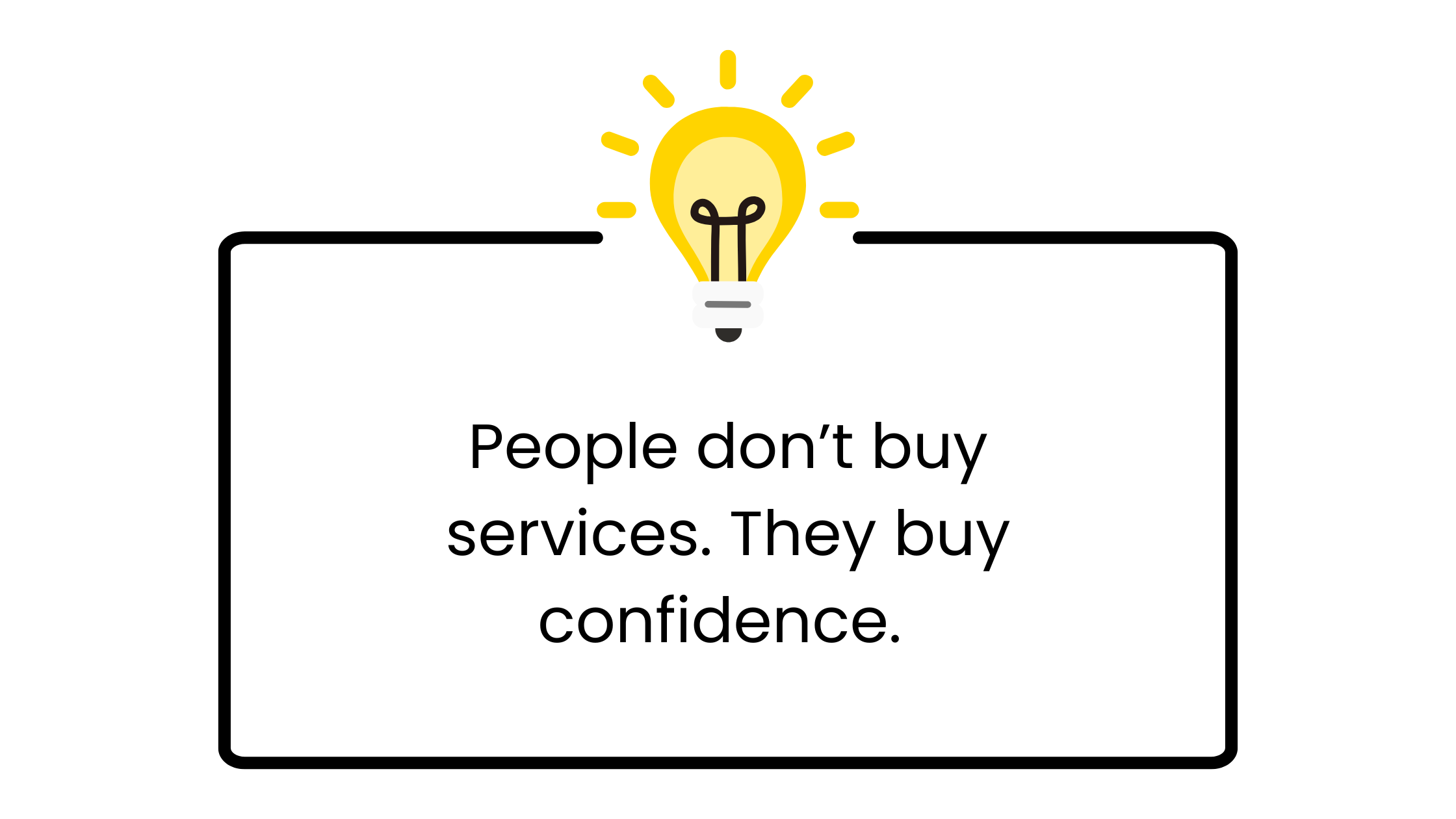 top tip with quote on a lightbulb graphic