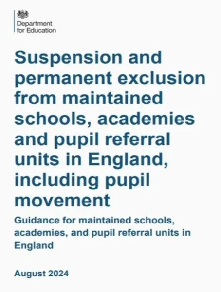 Department for Education guidance on school exclusions