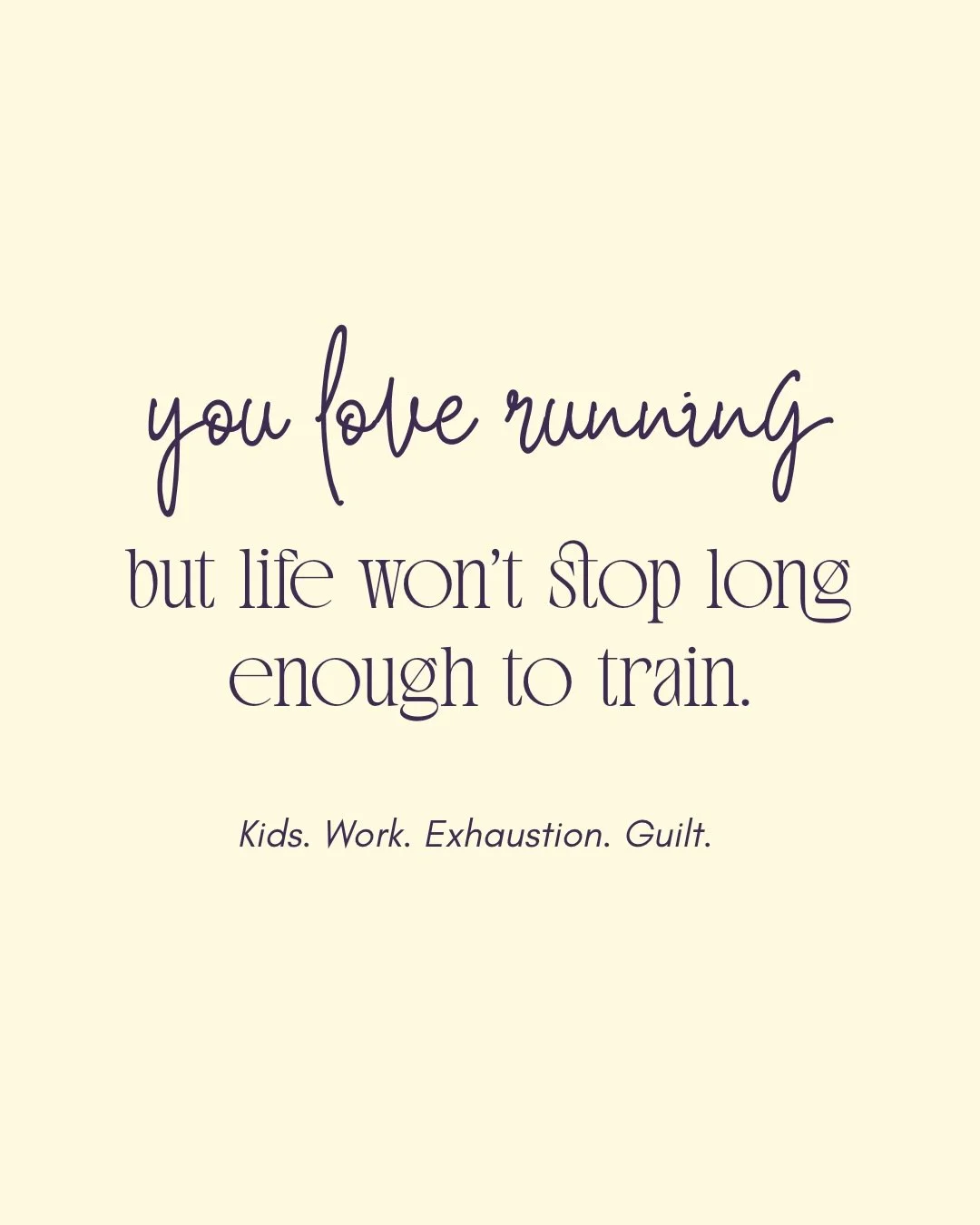I love running.
I also love my kids.
And my job.
And sleep.
And not feeling like I&rsquo;m constantly failing at all of it.

Some weeks I train.
Some weeks I survive.
Some weeks the shoes stay by the door and that&rsquo;s it.

This space isn&rsquo;t 