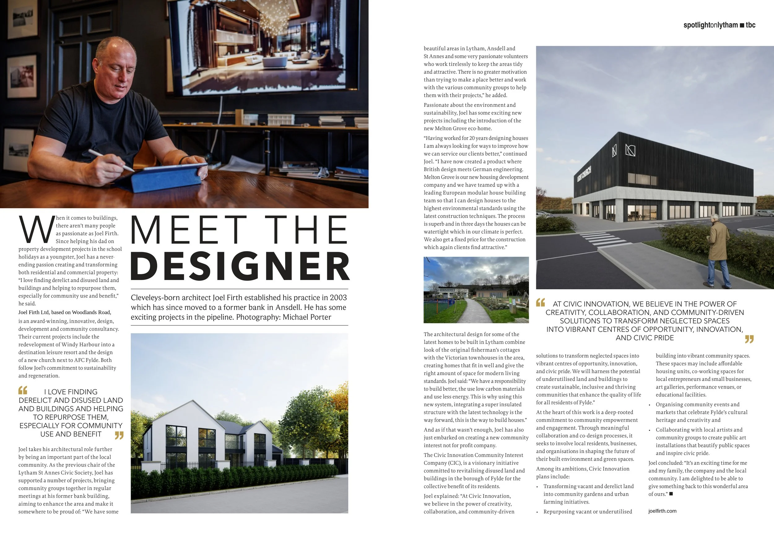 Meet the Designer — Joel Firth — Editorial interview featuring Chartered Architect Joel Firth and his approach to residential architecture and design.