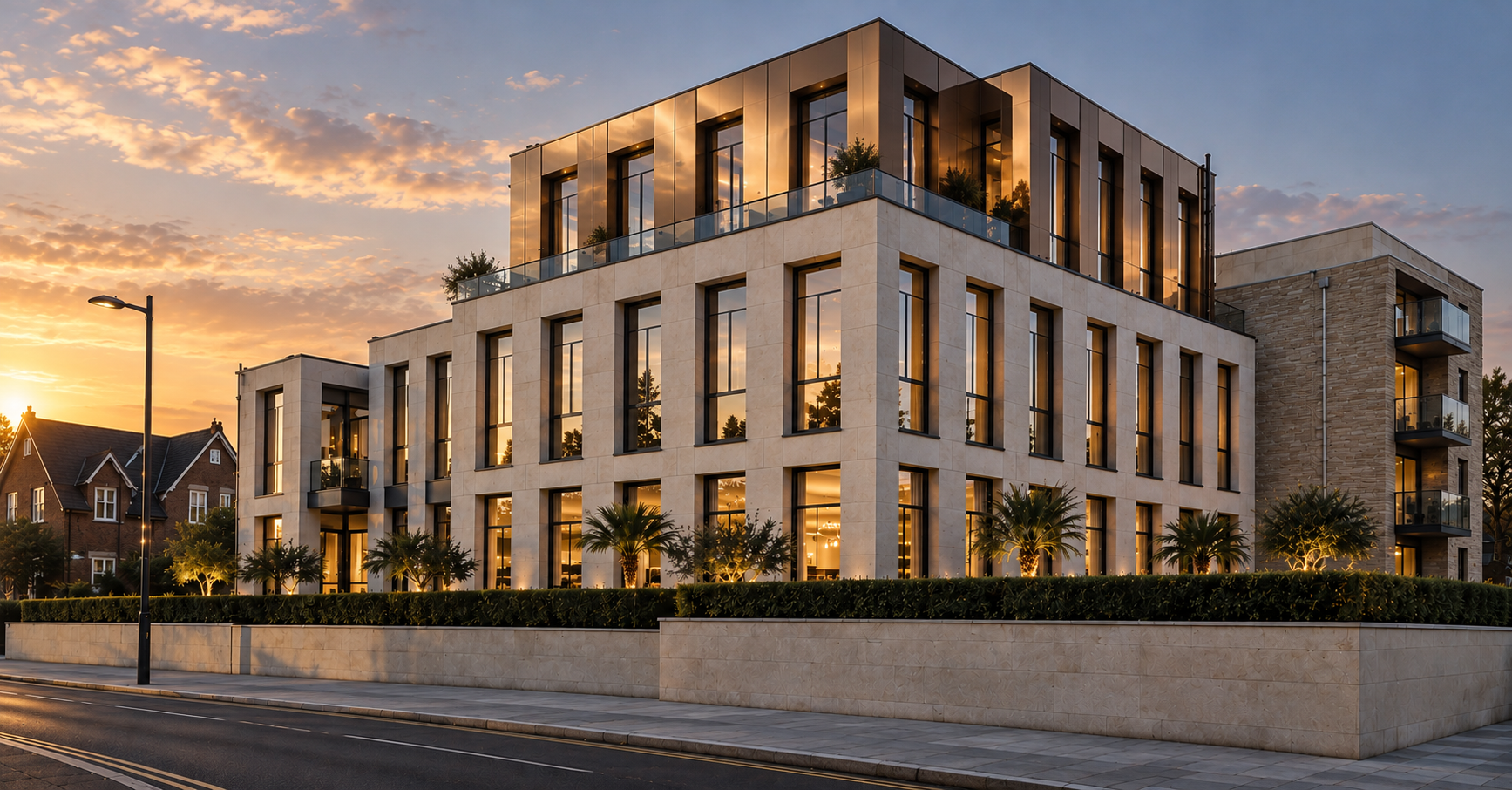 North Promenade, St Annes — Contemporary Apartments

Architectural design for nine luxury apartments on St Annes seafront, featuring contemporary elevations, extensive glazing, private balconies and penthouse terraces with coastal views.