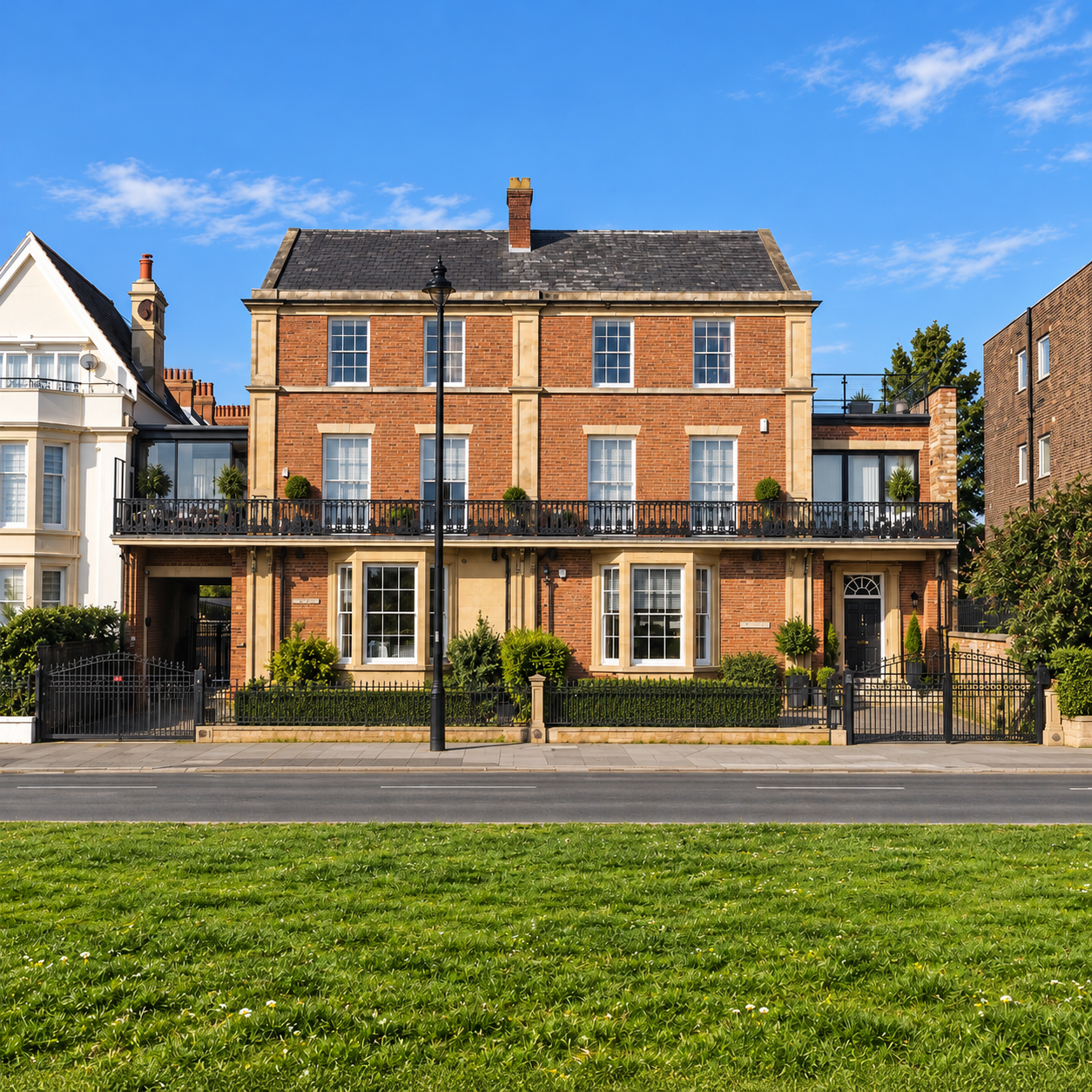 12 & 12A West Beach, Lytham St Annes, Lancashire. Conversion of a substantial period property from apartments back into its original configuration as two semi-detached houses, incorporating comprehensive internal reconfiguration, architectural remode