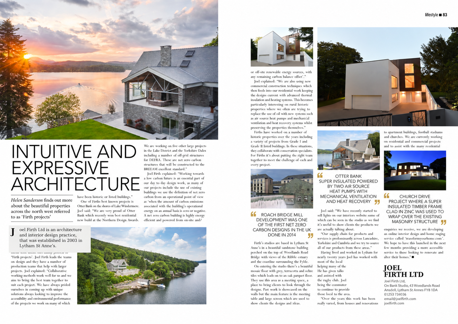 Contemporary Residential Architecture — Published architectural feature showcasing modern homes, innovative design and residential development.