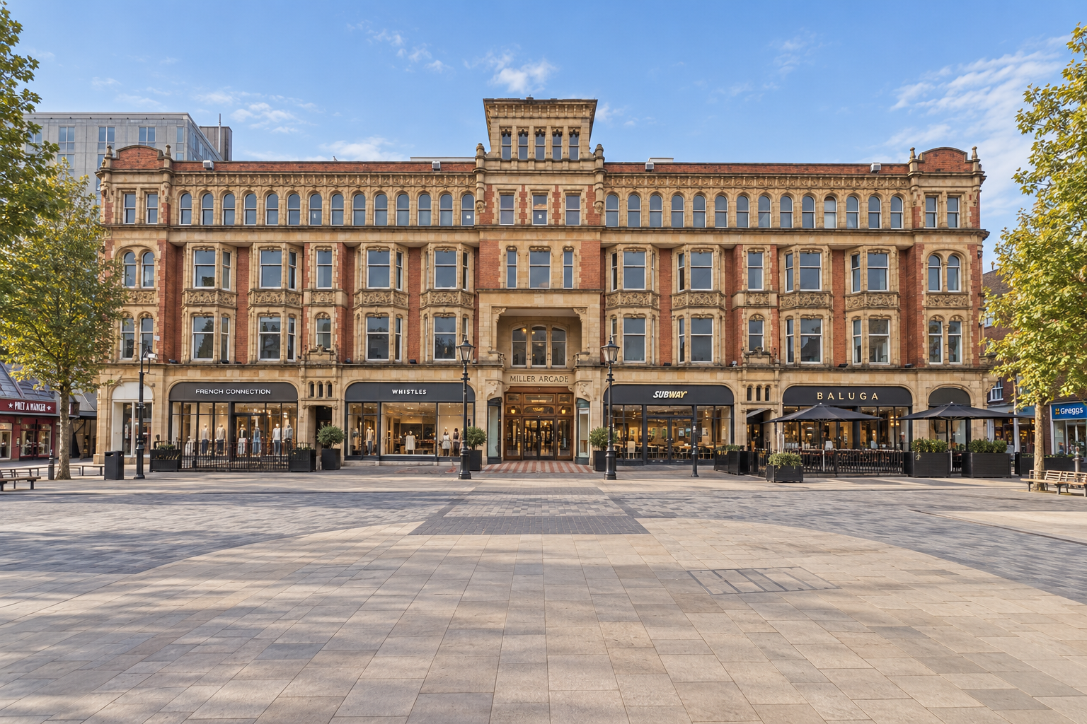 Miller Arcade, Preston, Lancashire — Residential Conversion — Planning permission and listed building consent granted for the conversion of the upper floors of this historic city-centre building into residential apartments, retaining its architectura