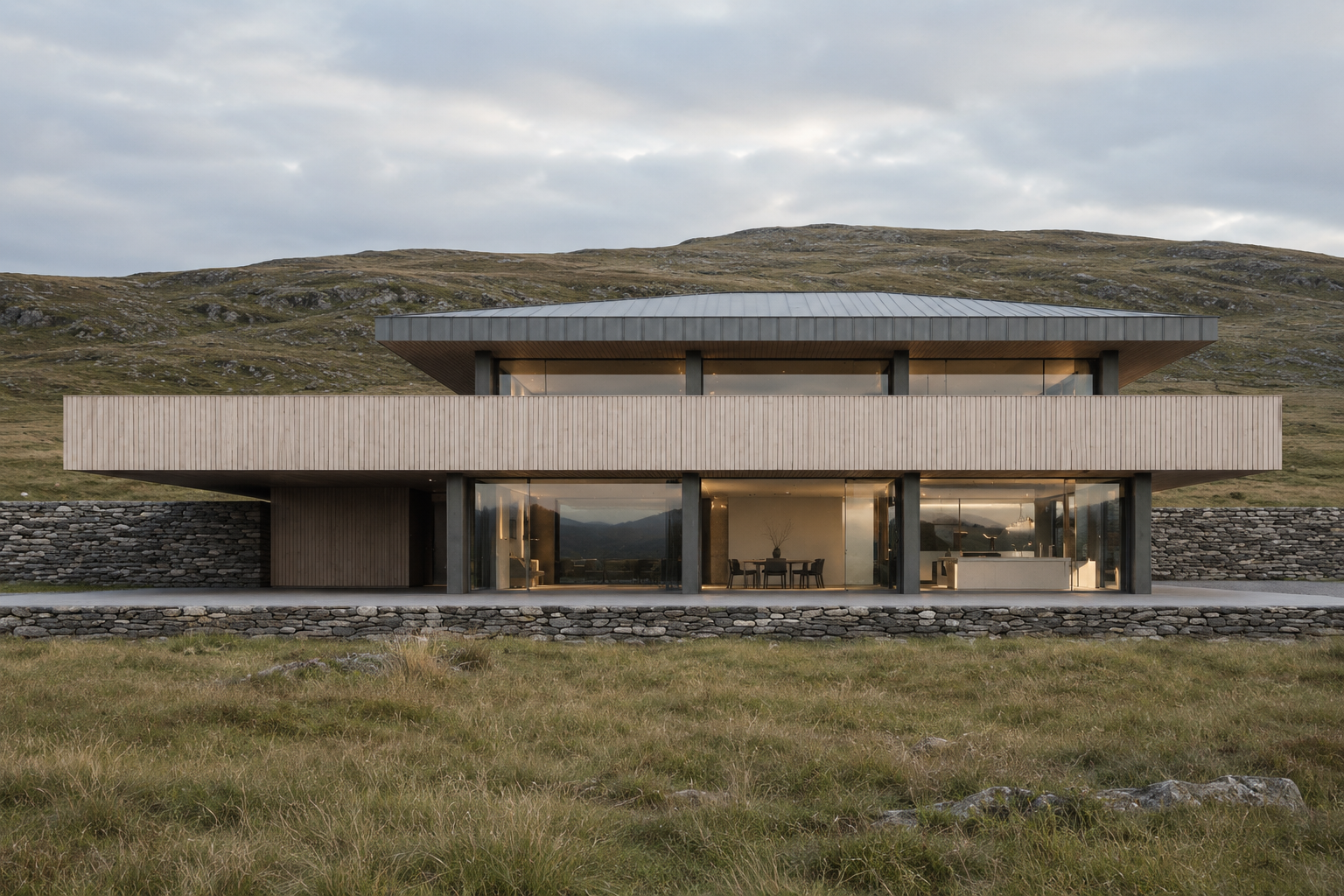 Lake Windermere, Lake District — contemporary replacement dwelling in the national park. 
