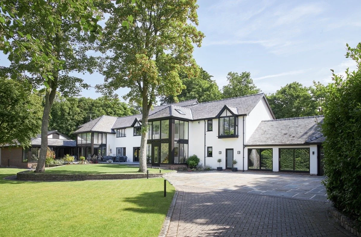 7 Church Drive, Lytham — extensive residential remodelling and extension featuring contemporary glazing, redesigned internal spaces and a landscaped garden setting.