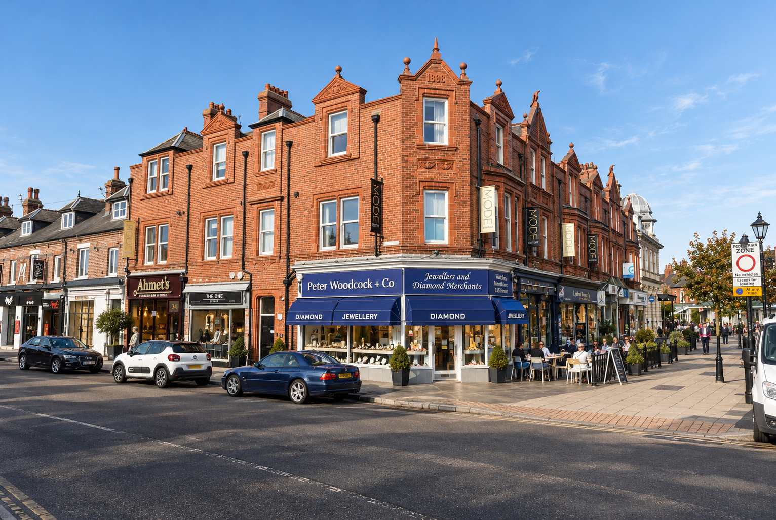 Mode Hotel, Lytham St Annes — View from Lytham Square — conversion and refurbishment of a prominent Victorian commercial building overlooking Lytham Square to create boutique hotel accommodation. The architectural planning and interior design scheme 