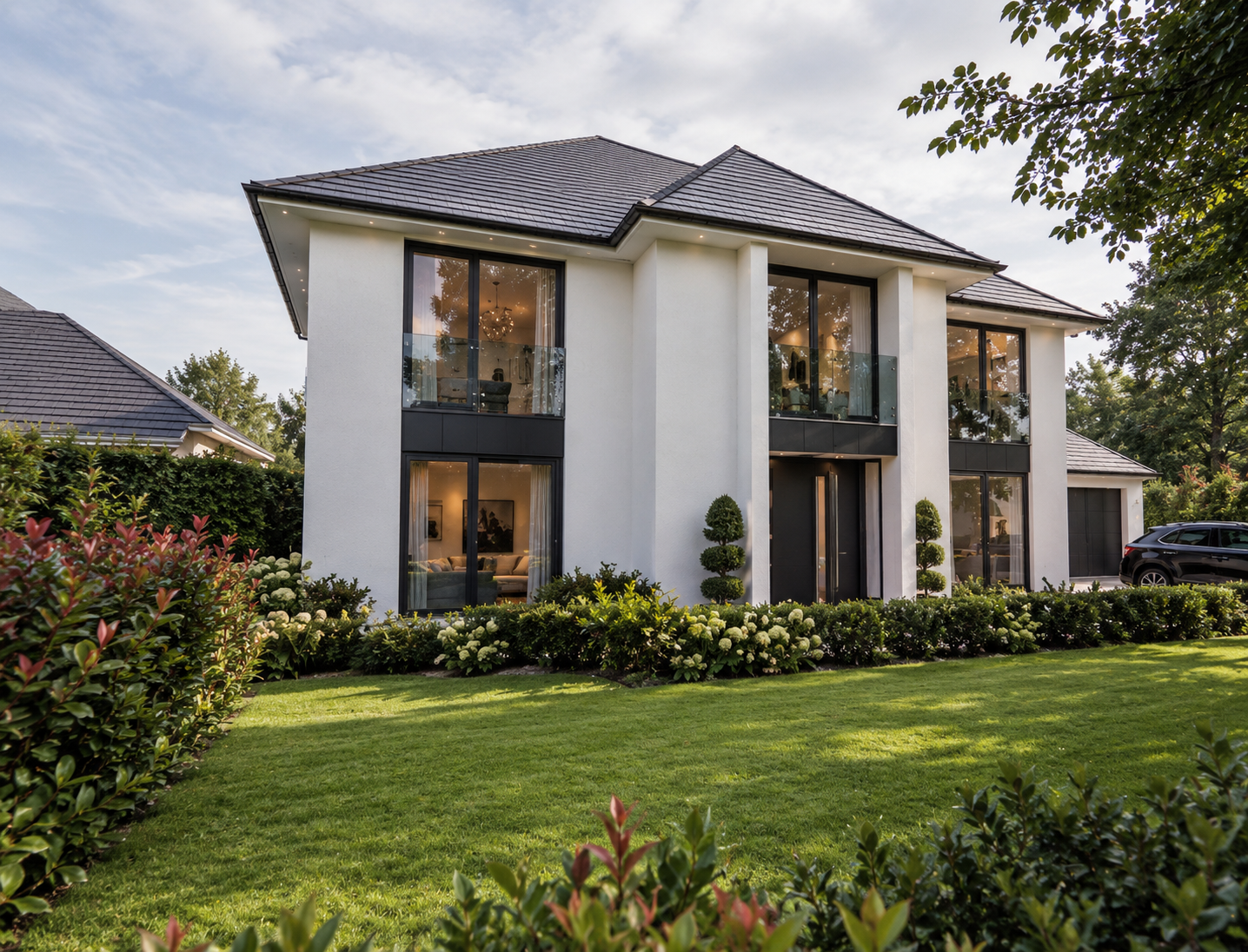Kintour Road, Lytham — development of two bespoke new-build contemporary houses designed by Chartered Architect Joel Firth.