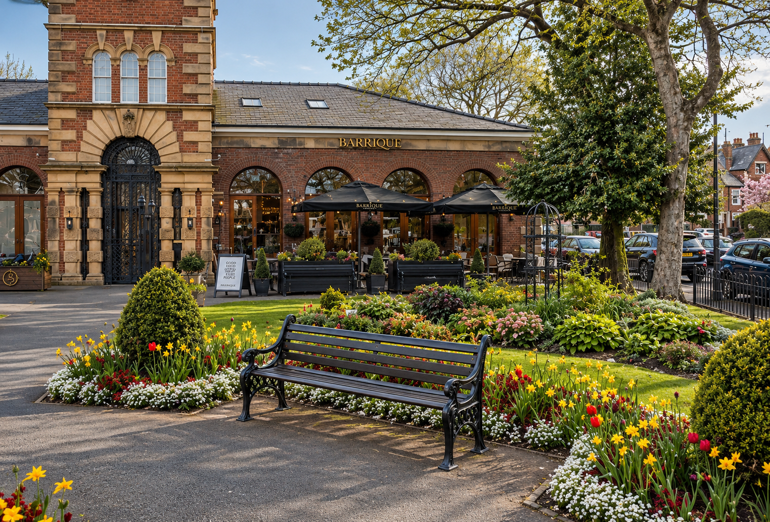 Barrique, Lytham St Annes — Exterior and Historic Building Conversion — conversion and interior design of a distinctive historic building overlooking Lytham Square to create a contemporary delicatessen and wine bar.