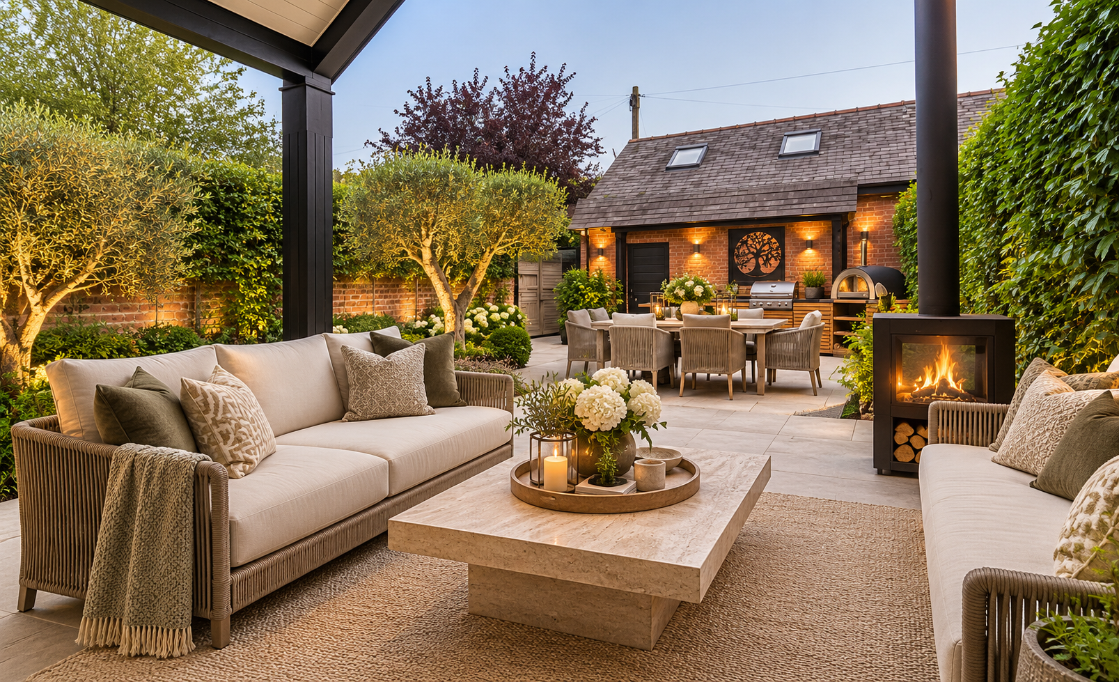Garden Room — Contemporary garden space creating a seamless connection between comfortable family living, outdoor entertaining and the landscaped gardens.