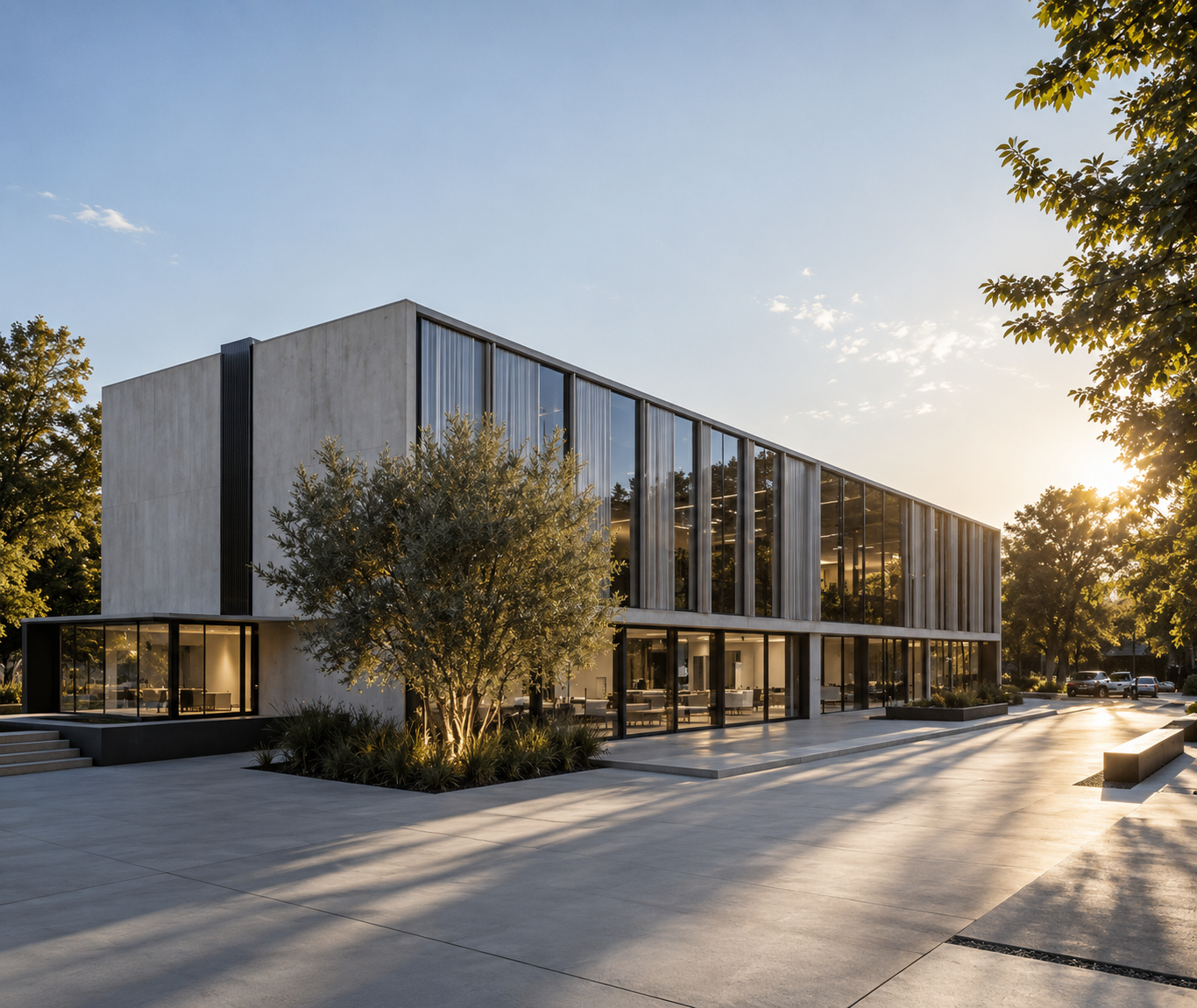 Singleton, Lancashire — concept design for a 100-bedroom contemporary hotel by architect Joel Firth, combining modern hospitality architecture, landscaped surroundings and high-quality guest accommodation.