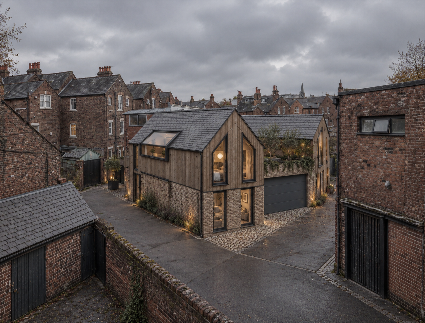 Backland Residential Development, Lytham St Annes, Lancashire — planning permission secured for a contemporary new-build dwelling on a constrained backland site.