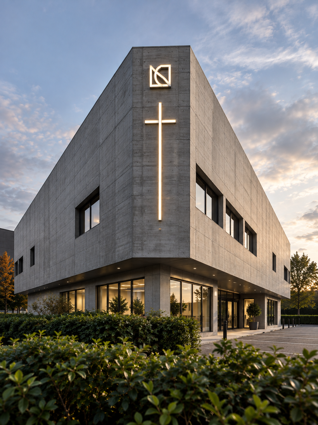 New Christian Church — Wesham, Lancashire

Contemporary new-build church featuring sculptural architecture, concrete cladding and flexible worship and community spaces.