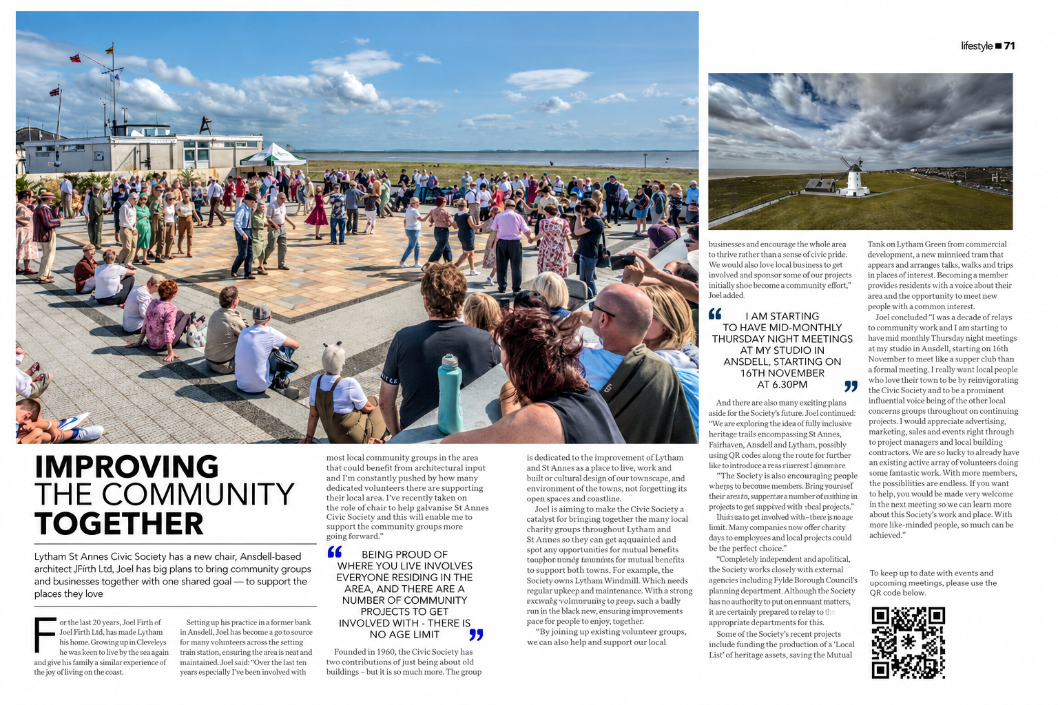 Community Architecture Feature — Press coverage highlighting community facilities and architectural design projects.