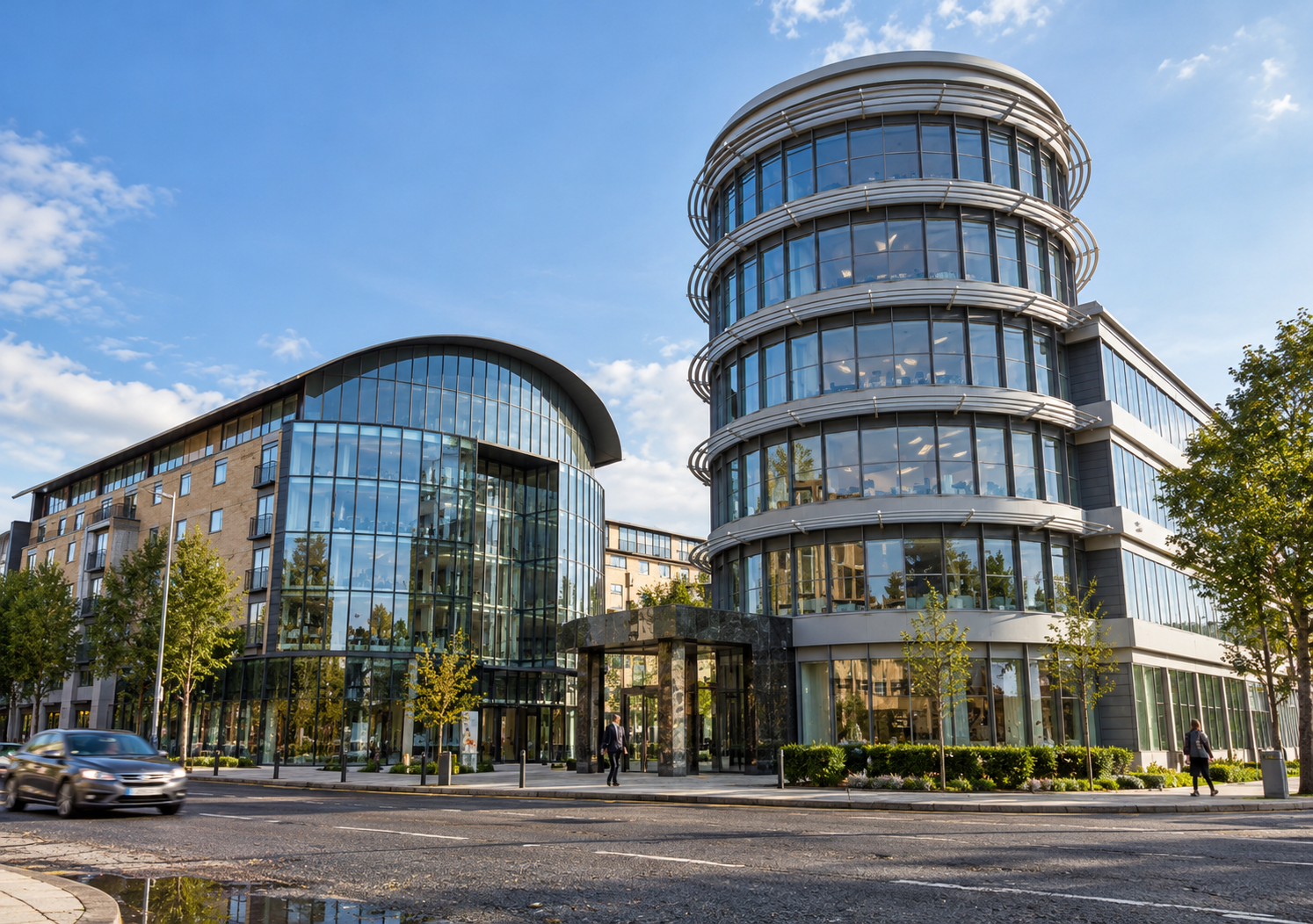 Former Aegon Site, Lytham St Annes, Lancashire — major mixed-use redevelopment concept by Chartered Architect Joel Firth, incorporating contemporary office accommodation, residential apartments and an extra-care living facility. 