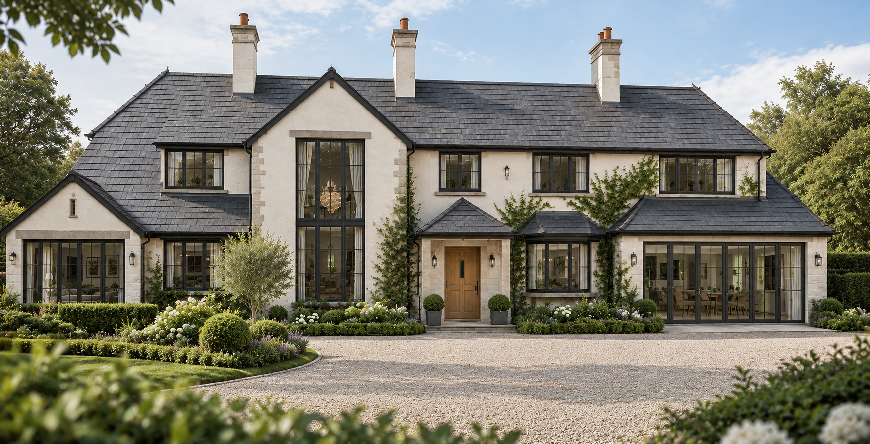Renovation and extension of a traditional country house in Pilling, Wyre, Lancashire, designed by Chartered Architect Joel Firth. The project sensitively transforms and enlarges the existing property with new living spaces, traditional detailing and 