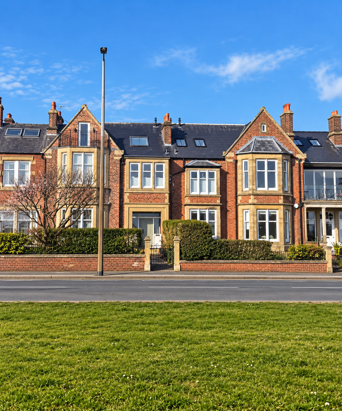 22A East Beach, Lytham St Annes, Lancashire — extensive renovation, remodelling and extension of a substantial period seafront residence by Chartered Architect Joel Firth. The project sensitively combines traditional red-brick architecture, decorativ