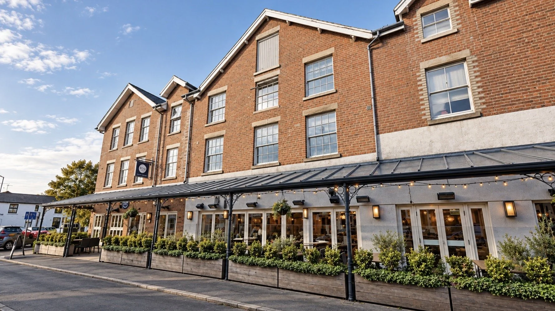 EGO Restaurant, Lytham St Annes — New-Build Restaurant and Residential Development — purpose-designed mixed-use development incorporating a contemporary restaurant at ground-floor level with residential apartments above. The architecture combines tra