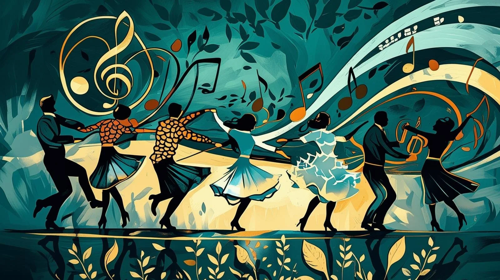 ceilidh dancing with music notes swirling - abstract silhouettes.jpg