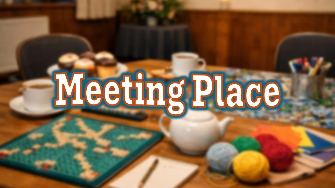 Every Wednesday from 1.30pm, you'll find the doors of the church open to any who want to pop in. You'll be greeted and invited to share in a time of games, puzzles, crafts and conversation, always with plenty of tea, coffee and cakes. The time usuall