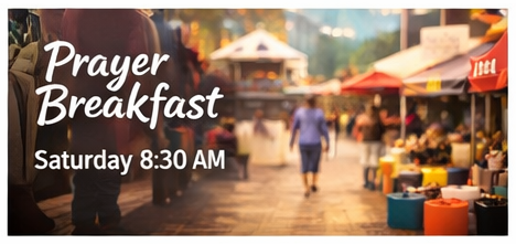 Once a month we meet in the church building over a more continental style breakfast; pastries, fruit and yoghurts, toast etc. and spend a short time in God's word before finishing in an open time of prayer.