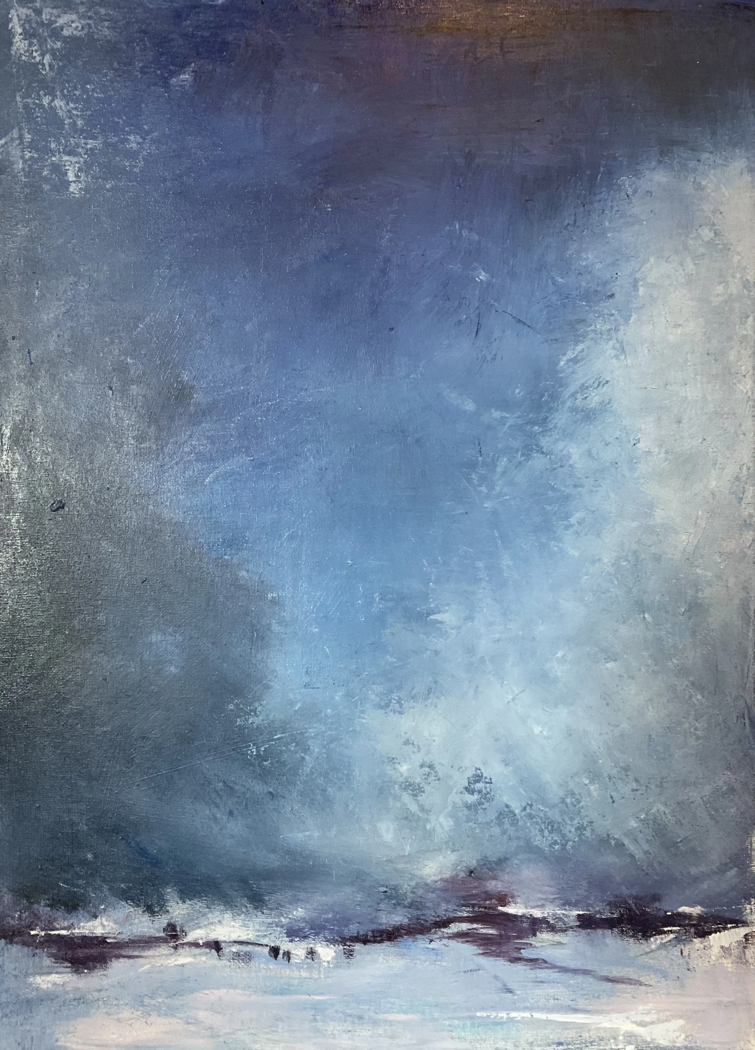 The Silence of the Storm
Lyngenfjord, Norway
59 x 42cm. Oil. 2025